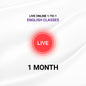 Live Online 1-to-1 English Classes (1 Month)